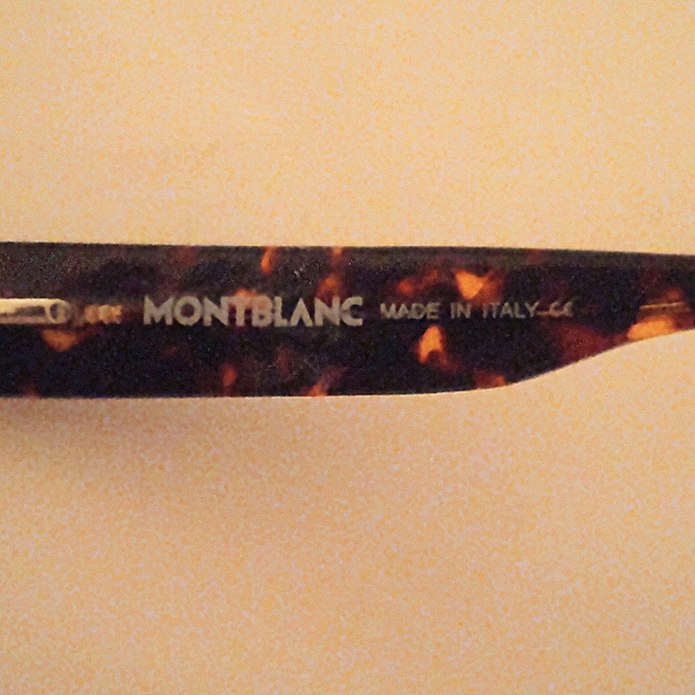 MONTBLANC MB106 303 Unisex Shinny Brown Tortoise Authentic Eyeglasses Frames - Picture 7 of 11